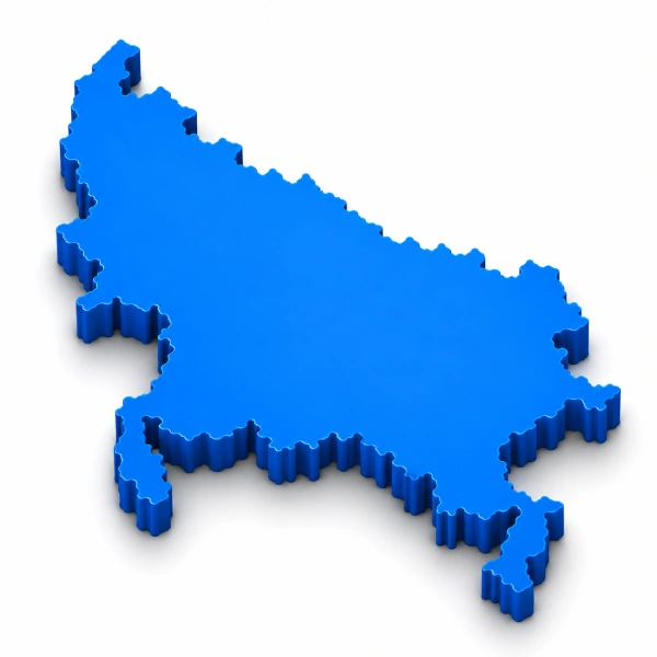 Uttar Pradesh map